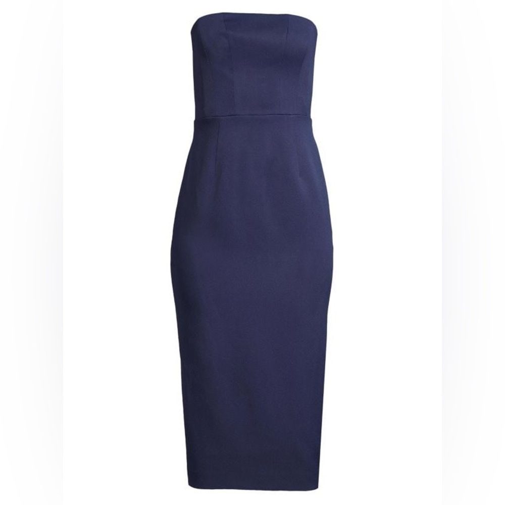 MILLY 
Traci Cady Strapless Midi-Dress